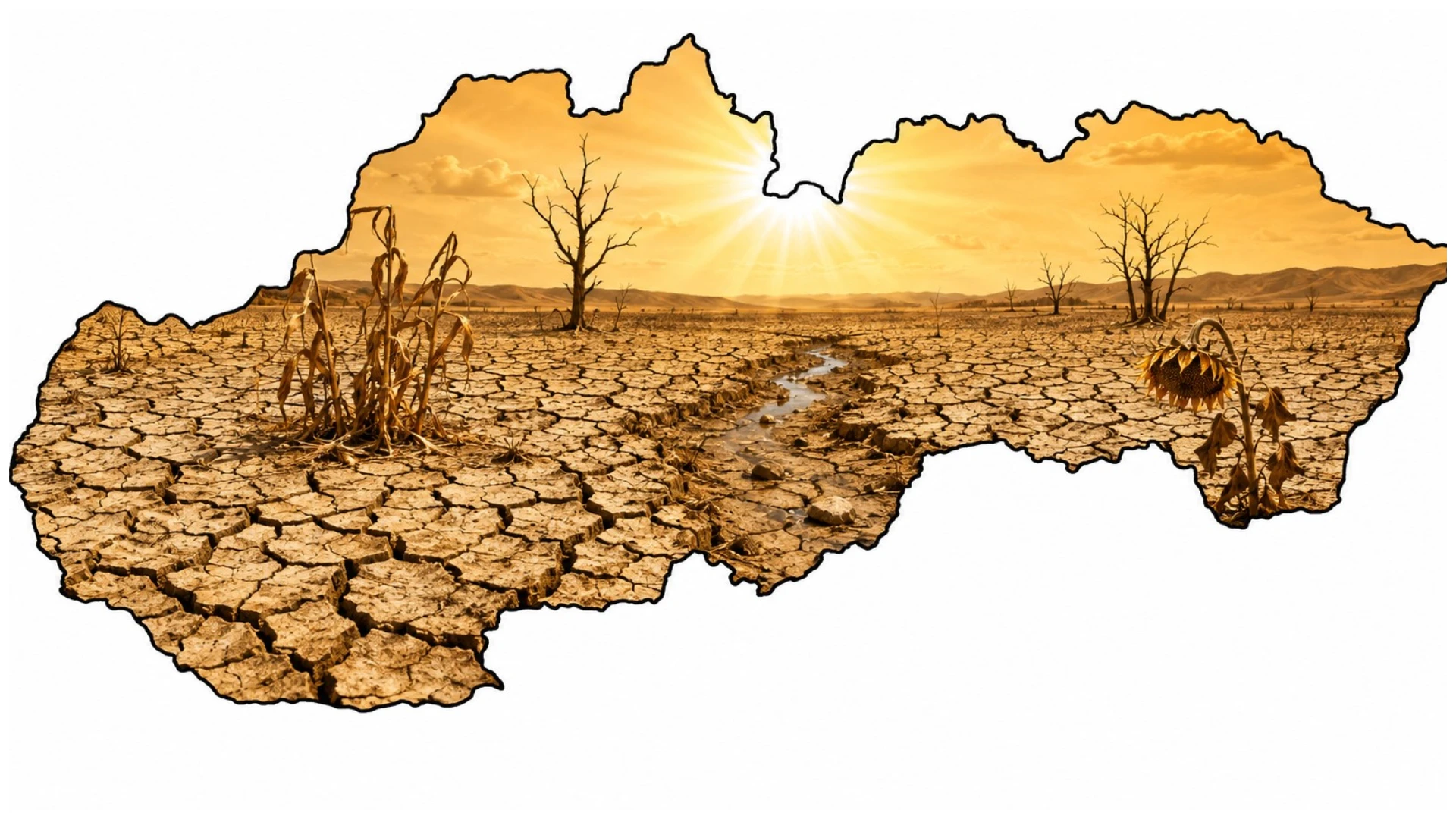 Veľká MAPA sucha: Na týchto miestach sú najextrémnejšie problémy, spadlo tu len do 5 mm zrážok.