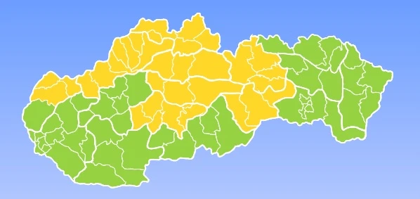 Mapa búrok pre štvrtok 6. august.