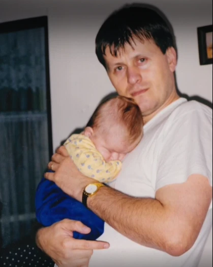 Julo Viršík s dcérou.