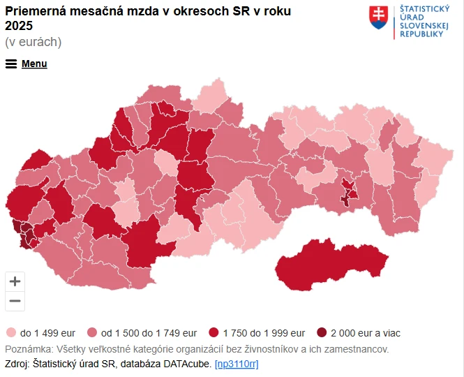 Mzdová mapa.